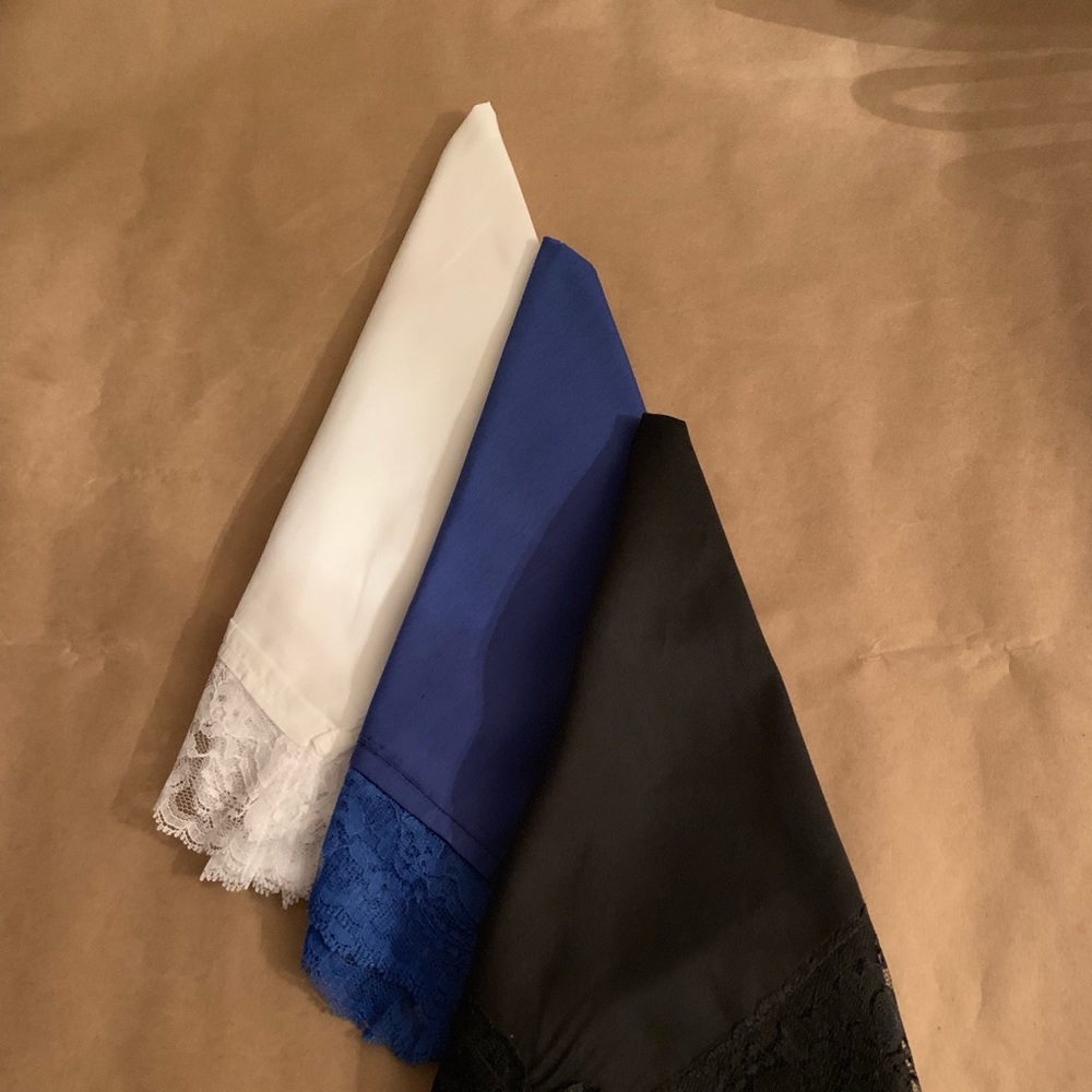 ZETA PHI BETA Sorority Color Inspired Handkerchief Set